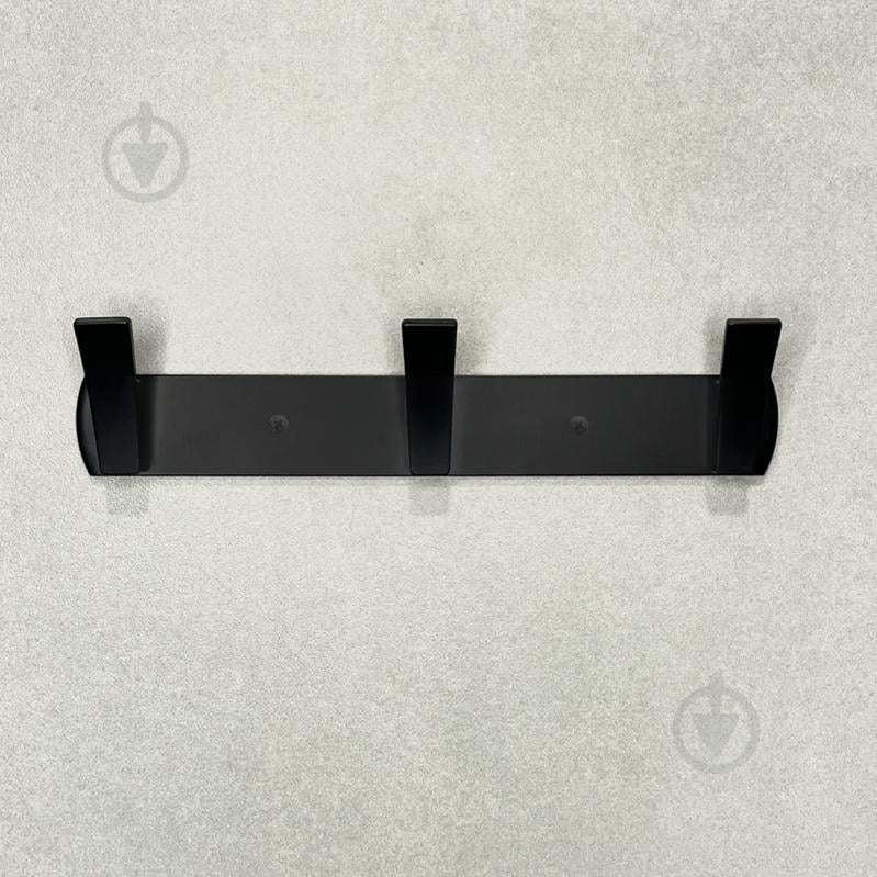 Вешалка с крючками MVM HA-02/3 black - фото 3 Вешалка с крючками MVM HA-02/3 black - фото 3