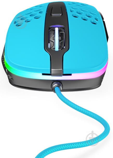 Миша Xtrfy M4 RGB, Miami Blue - фото 2