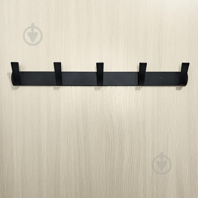 Вешалка с крючками MVM HA-02/5 black - фото 3 Вешалка с крючками MVM HA-02/5 black - фото 3