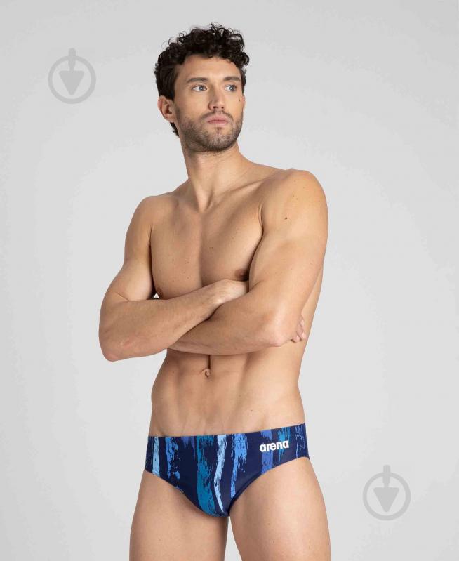 Плавки Arena M TEAM PAINTED STRIPES BRIEF 003604-700 р.90 синій - фото 1