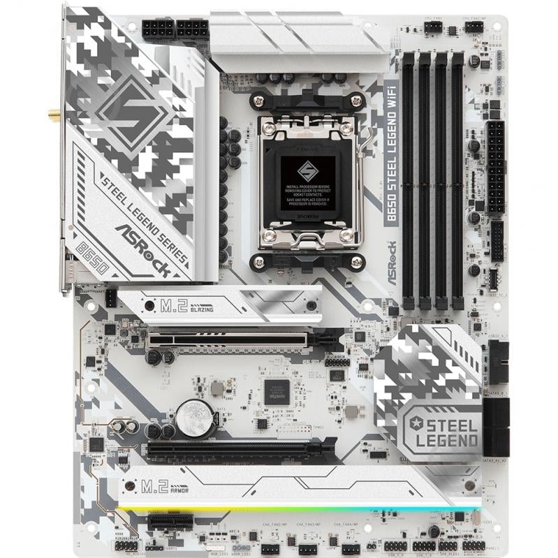 Материнская плата ASRock B650 Steel Legend WIFI (Socket AM5, AMD B650, ATX) - фото 1