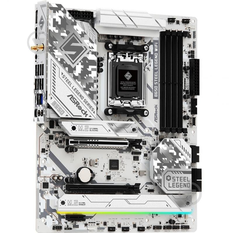 Материнская плата ASRock B650 Steel Legend WIFI (Socket AM5, AMD B650, ATX) - фото 2