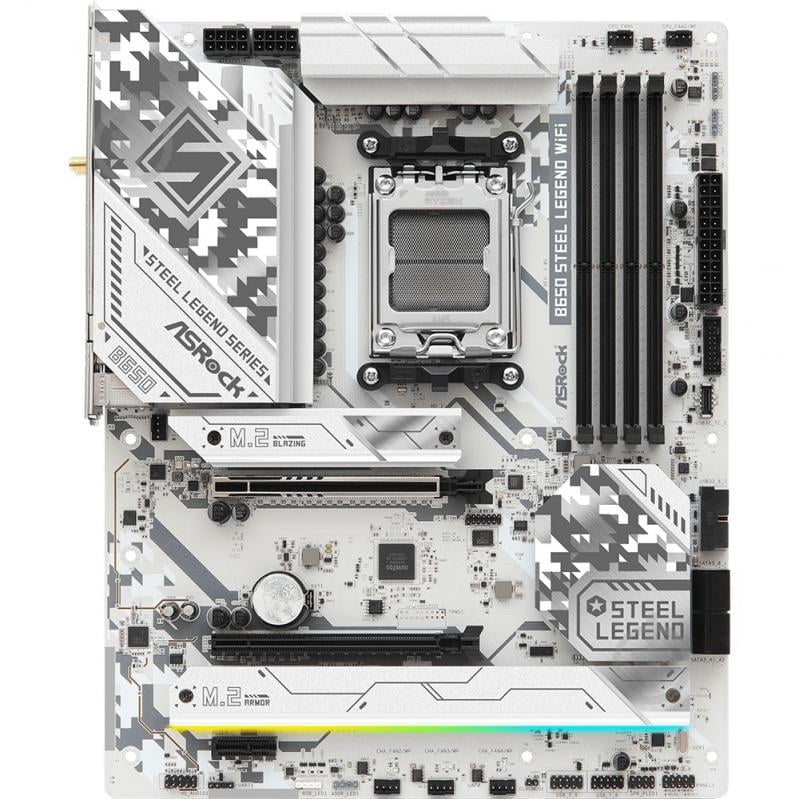 Материнская плата ASRock B650 Steel Legend WIFI (Socket AM5, AMD B650, ATX) - фото 6