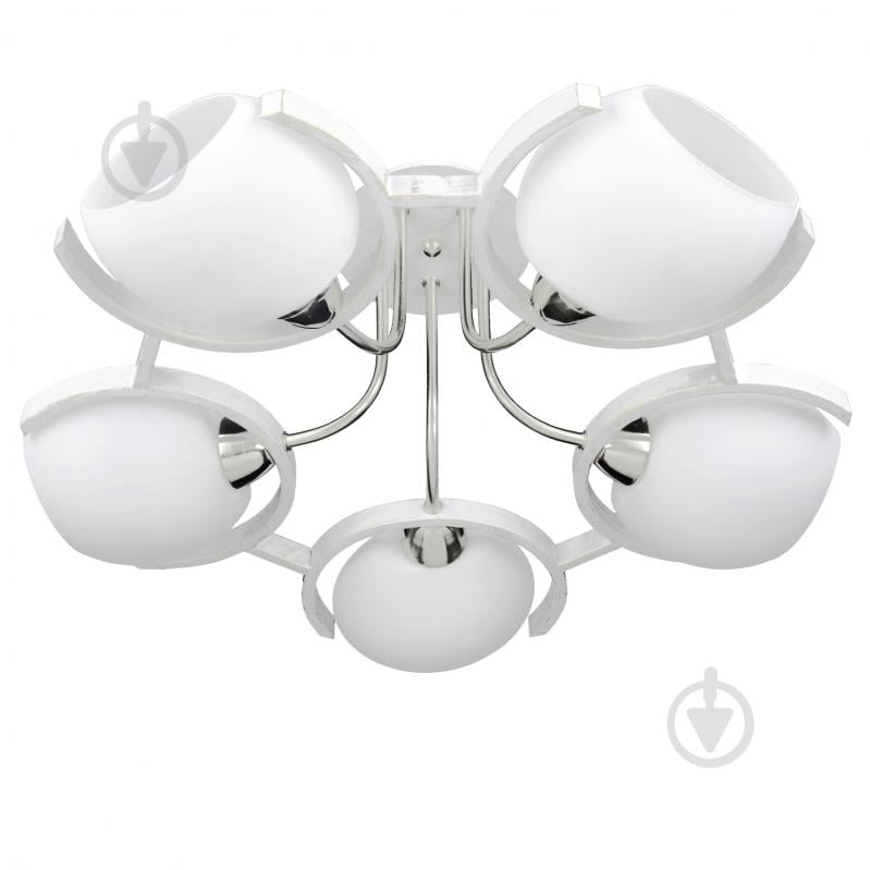 Люстра потолочная Victoria Lighting 5x40 Вт E14 молочный Odeon/PL5 milk - фото 1