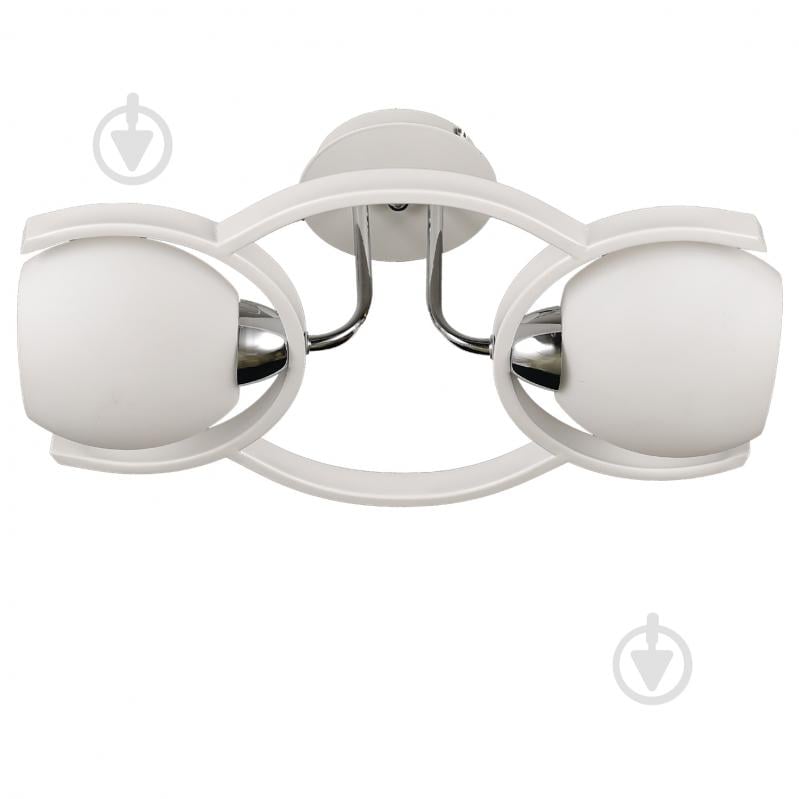 Люстра потолочная Victoria Lighting 2x40 Вт E14 молочный Odeon/PL2 milk - фото 1