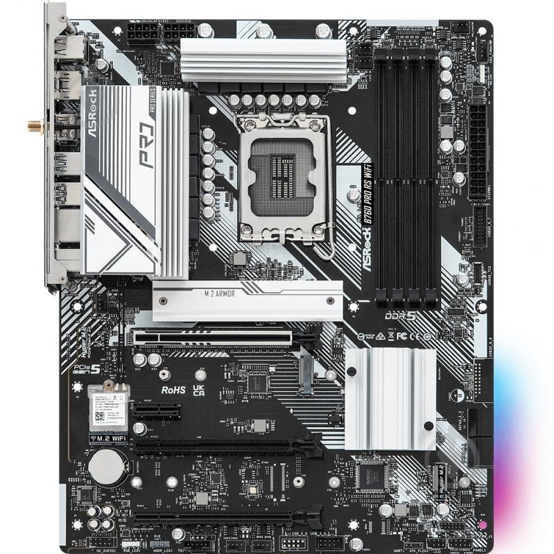 Материнська плата ASRock B760 PRO RS WIFI (LGA1700, Intel B760, ATX) - фото 6