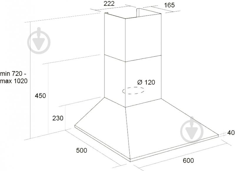 Вытяжка Pyramida RB 60 WH/R - фото 8