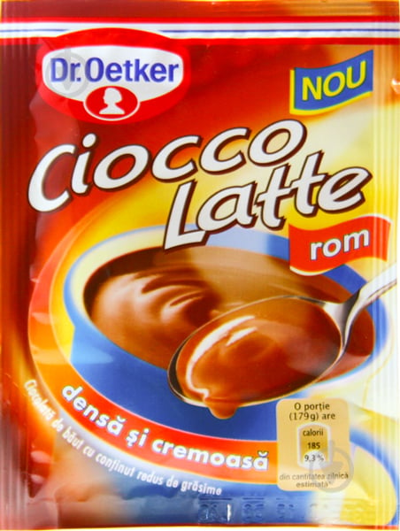 Гарячий шоколад Dr. Oetker Ciocco Latte зі смаком рому 25 г 5941132015775 - фото 1