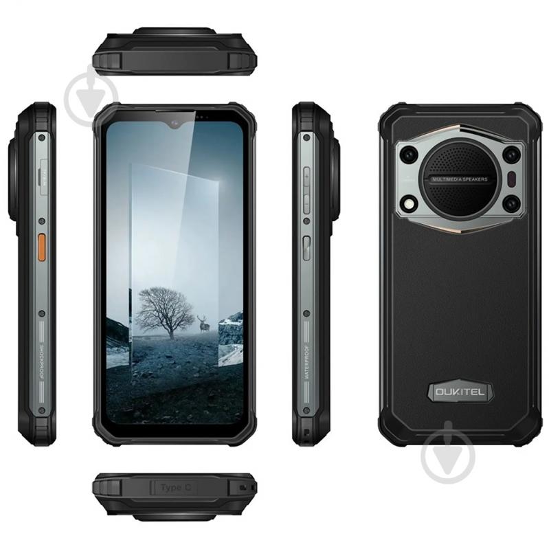 Смартфон Oukitel WP22 8/256GB black (6931940721028) - фото 10