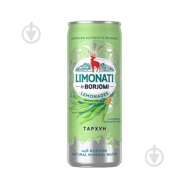 Лимонад Borjomi Limonati Тархун ж/б 0,33 л - фото 1 Лимонад Borjomi Limonati Тархун ж/б 0,33 л - фото 1