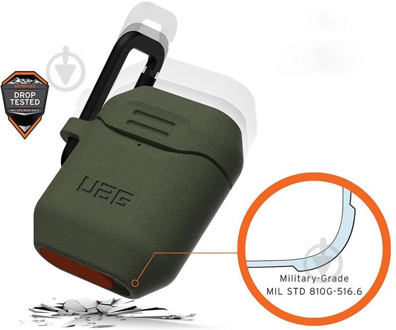 Чохол UAG Airpods Standard Issue Silicone 001 (V2) olive 10244K117272 - фото 5