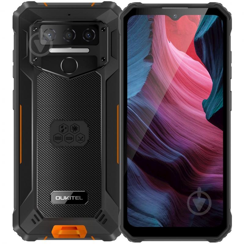 Смартфон Oukitel WP23 4/64GB black/orange (6931940722032) - фото 1