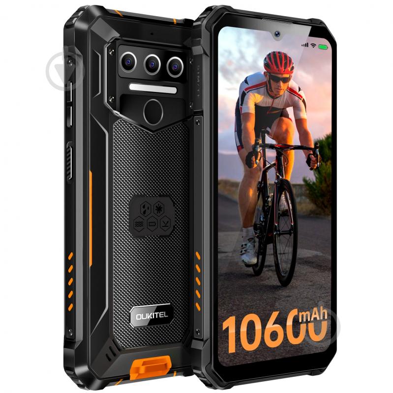 Смартфон Oukitel WP23 4/64GB black/orange (6931940722032) - фото 2