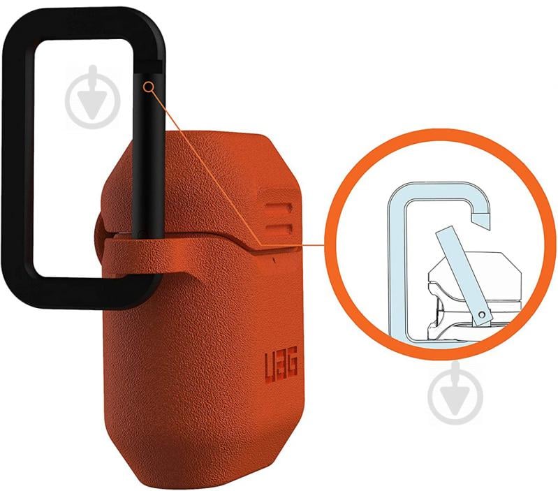 Чохол UAG Airpods Standard Issue Silicone 001 (V2) orange 10244K119797 - фото 5