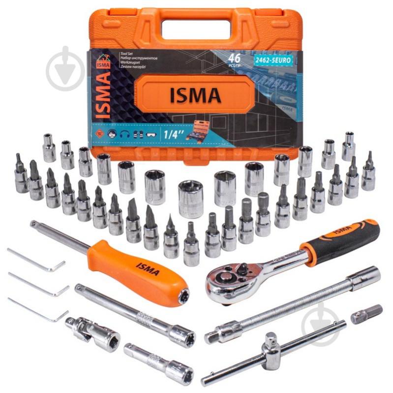 Набор ручного инструмента ISMA 1/4” (4-14 мм) 46 шт. IS-2462-5 EURO - фото 3