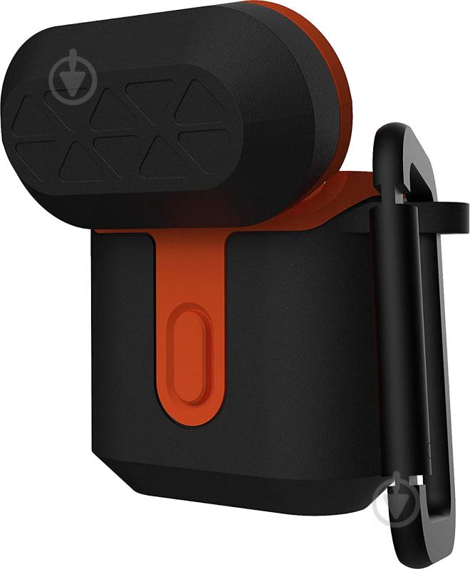 Чехол UAG Apple Airpods Std. Issue Hard 001 (V2) black/orange 10242F114097 - фото 4