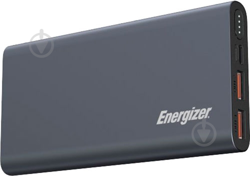 Повербанк Energizer 10000 mAh grey (UE10047PQ (G)) - фото 2 Повербанк Energizer 10000 mAh grey (UE10047PQ (G)) - фото 2