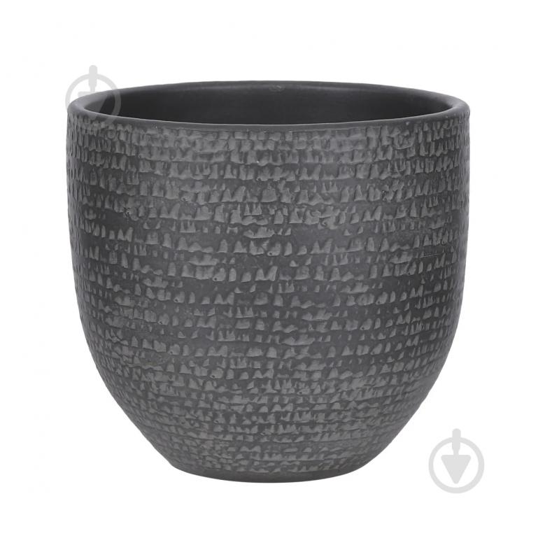 Вазон керамика Carrie pot round 20х18 см круглый черный 3,6 л Edelman (1086344) - фото 1 Вазон керамика Carrie pot round 20х18 см круглый черный 3,6 л Edelman (1086344) - фото 1