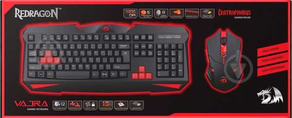 Комплект клавиатура + мышь Redragon S101-2 USB Black - фото 5