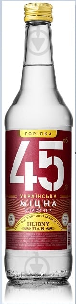 Водка Хлебный дар Украинская классическая крепкая 0,5 л - фото 1 Водка Хлебный дар Украинская классическая крепкая 0,5 л - фото 1