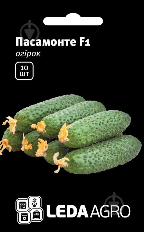 Насіння LedaAgro огірок Пасамонте F1 10 шт. (4820119791370) - фото 1