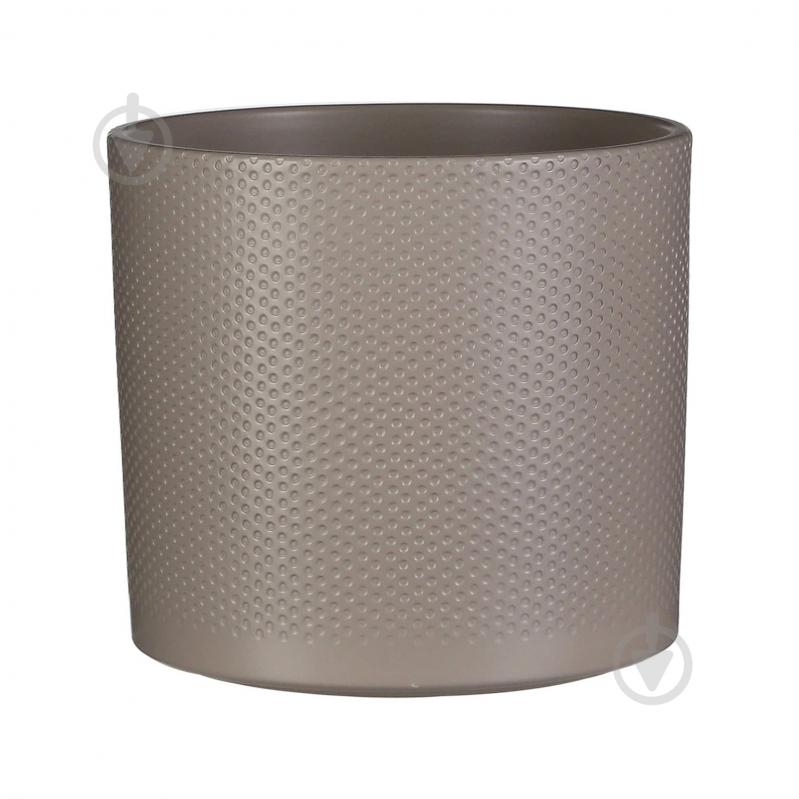 Вазон керамика Era pot round 23х21,5 см круглый серо-коричневый Edelman (1057341) - фото 1