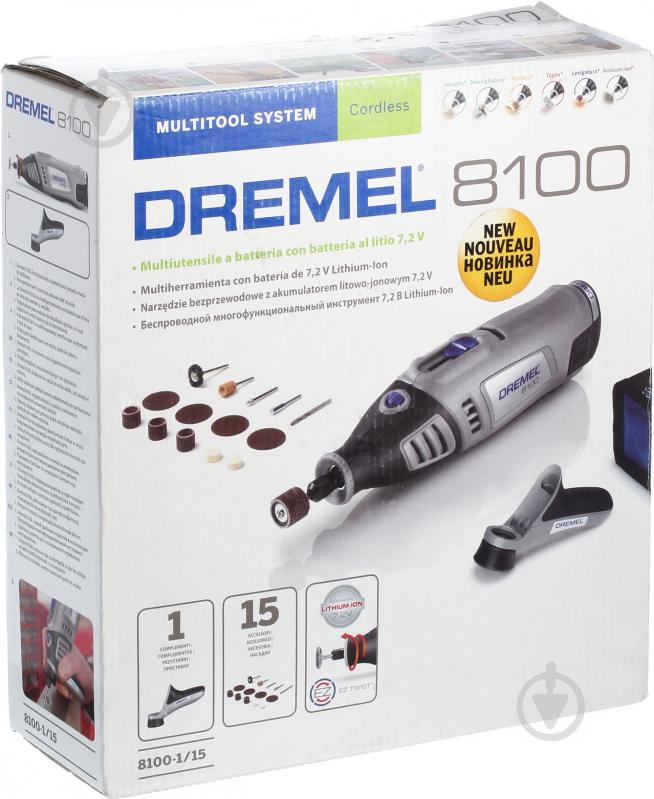 Шліфувально-гравірувальний пристрій Dremel 8100JD-1/15 F0138100JD - фото 12