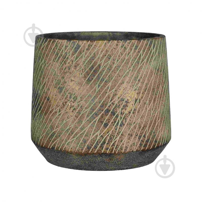 Вазон керамика Camino pot round 23,5х20,5 см круглый темно-коричневый Edelman (1163942) - фото 1