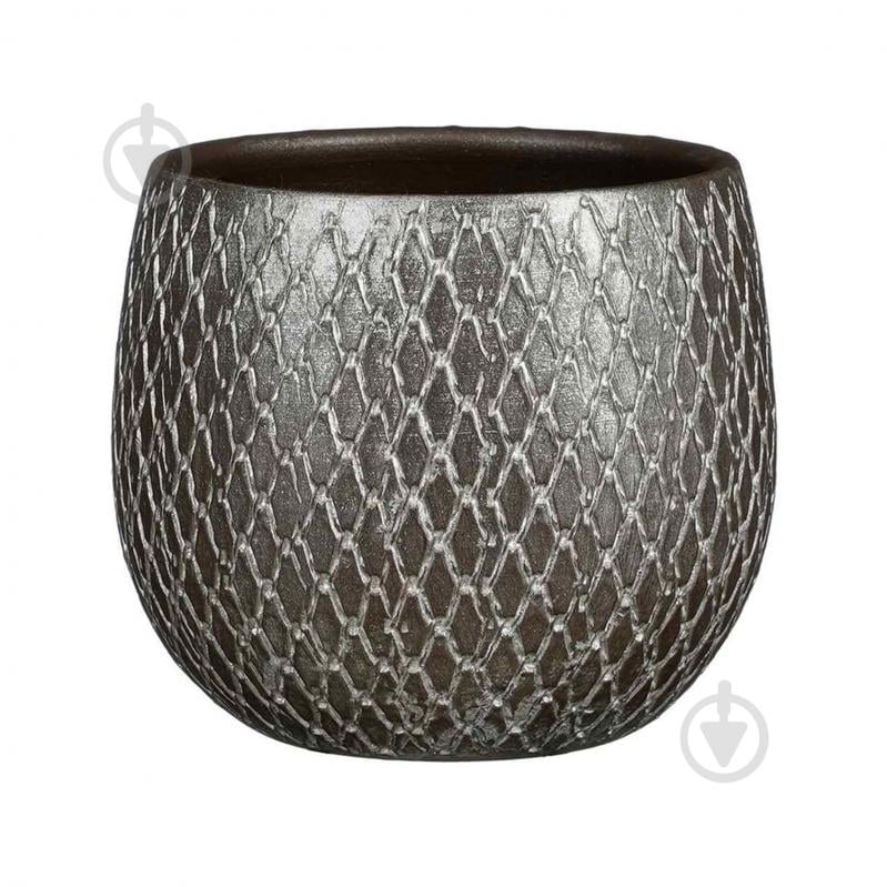 Вазон керамика Madeira pot round 18х18 см круглый серебро Edelman (1167610) - фото 1 Вазон керамика Madeira pot round 18х18 см круглый серебро Edelman (1167610) - фото 1