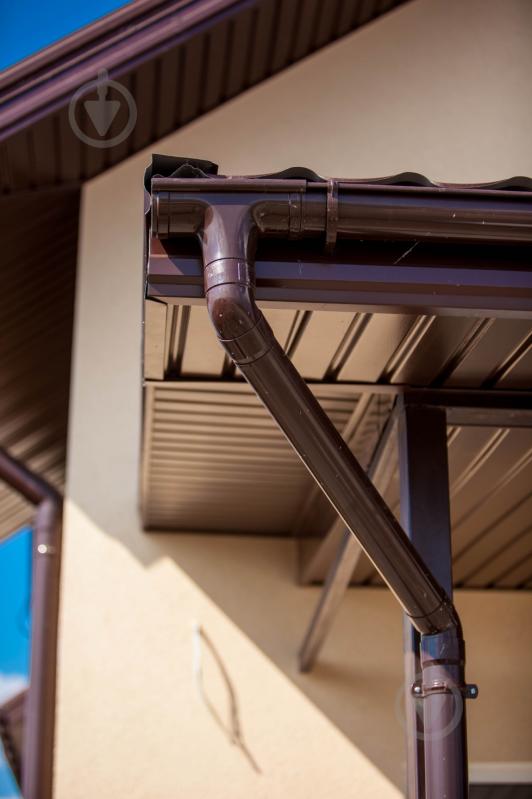 Колено трубы PROFiL 60° 100 мм коричневый - фото 3 Колено трубы PROFiL 60° 100 мм коричневый - фото 3