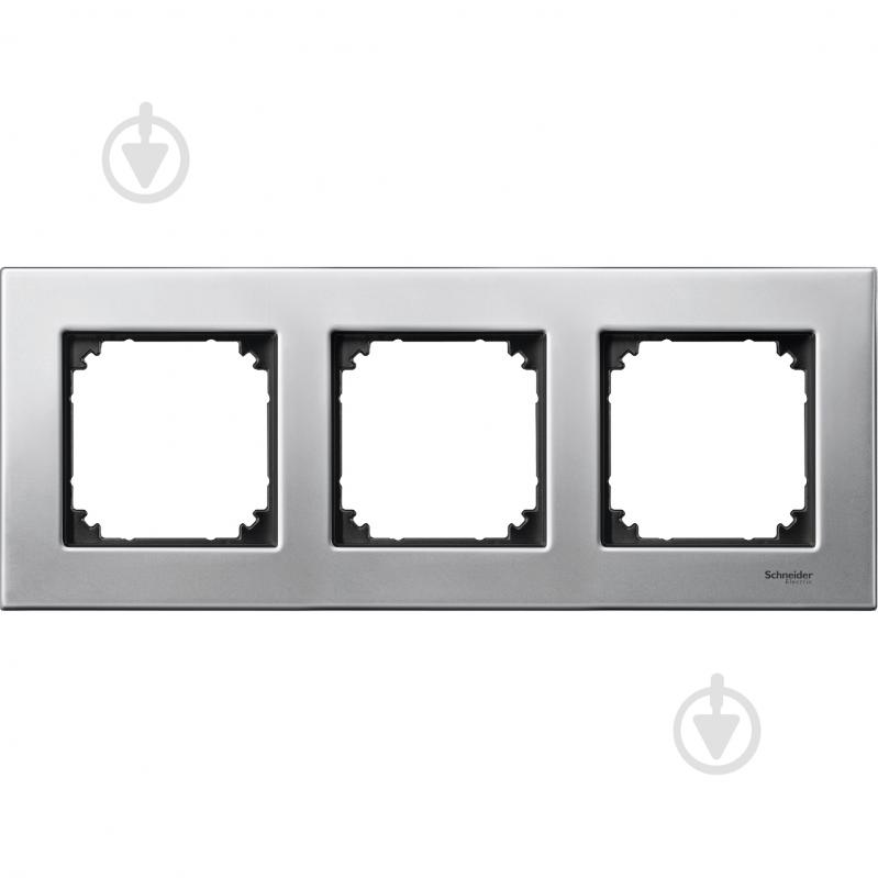 Рамка трехместная Merten M-Elegance горизонтальная MTN403360 - фото 1