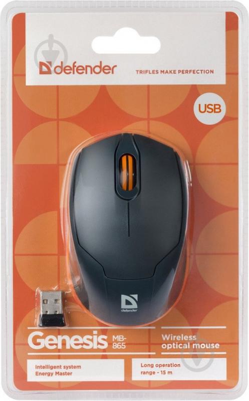 Мышь Defender Genesis MB-865 black/orange - фото 4 Мышь Defender Genesis MB-865 black/orange - фото 4
