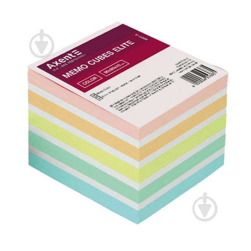Бумага для заметок Elite Color 90х90х40 мм 420 листов 8027-a Axent - фото 1