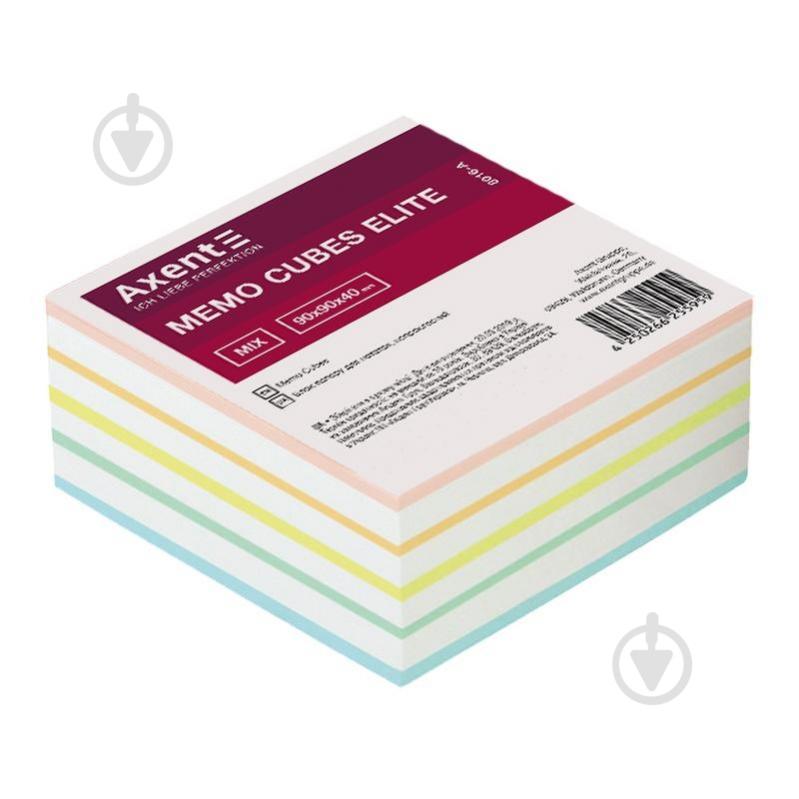Бумага для заметок Elite Mix 90х90х40 мм 420 листов 8016-a Axent - фото 1 Бумага для заметок Elite Mix 90х90х40 мм 420 листов 8016-a Axent - фото 1