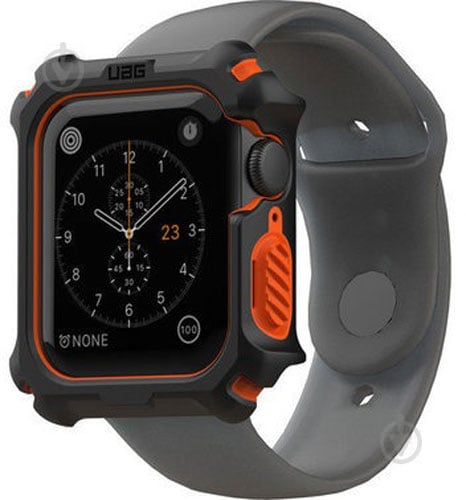 Чохол UAG для Apple Watch 44 Case black/orange 19148G114097 - фото 2