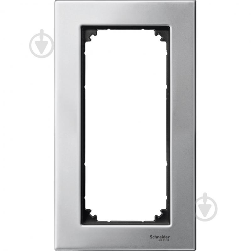 Рамка двухместная Merten M-Elegance платина MTN403860 - фото 1