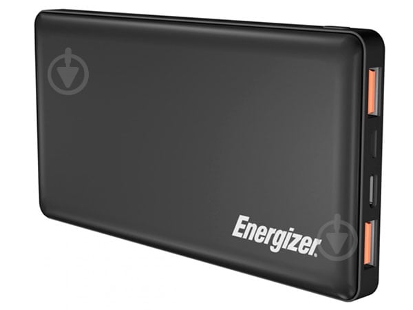 Повербанк Energizer 10000 mAh black (UE10015PQ (B)) - фото 1 Повербанк Energizer 10000 mAh black (UE10015PQ (B)) - фото 1