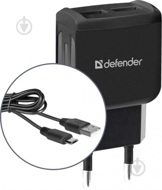 Мережевий зарядний пристрій Defender UPC-21 2xUSB - фото 2