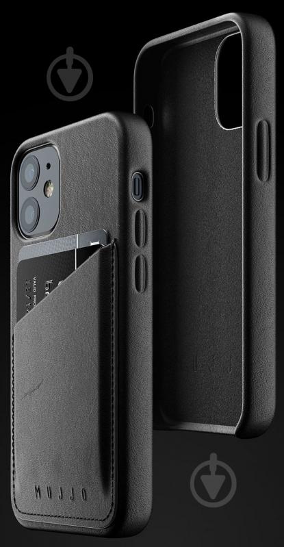 Чехол MUJJO Full Leather Wallet для Apple iPhone 12 Mini (MUJJO-CL-014-BK) black - фото 8