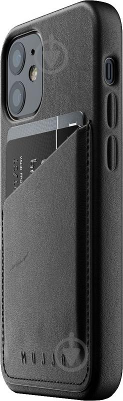 Чехол MUJJO Full Leather Wallet для Apple iPhone 12 Mini (MUJJO-CL-014-BK) black - фото 1