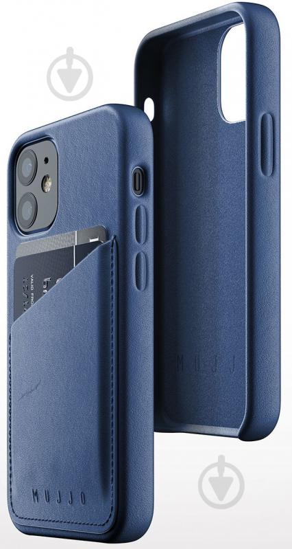 Чохол MUJJO Full Leather Wallet для Apple iPhone 12 Mini (MUJJO-CL-014-BL) monaco blue - фото 7