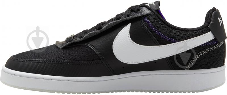 Кросівки чоловічі демісезонні Nike Court Vision Low Premium CD5464-001 р.44 чорні - фото 2