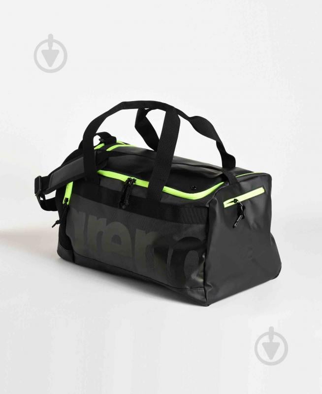 Спортивна сумка Arena SPIKY III DUFFLE 40 004930-101 40 л чорний із зеленими вставками - фото 1