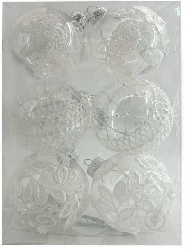 Набір куль ажурний YE25B350-40 d 8 мм 6 шт./уп. - фото 1 Набір куль ажурний YE25B350-40 d 8 мм 6 шт./уп. - фото 1