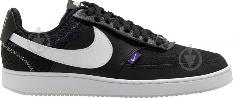 Кросівки чоловічі демісезонні Nike Court Vision Low Premium CD5464-001 р.45 чорні - фото 1