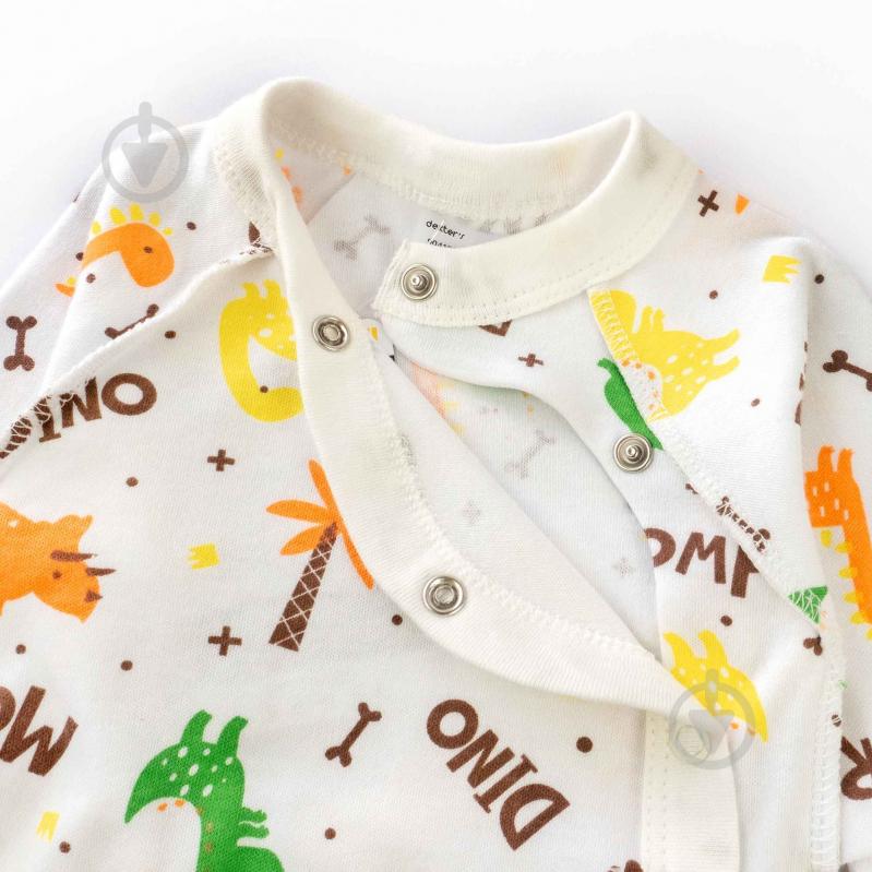 Боді дитяче для хлопчика Dexter`s Roar р.56 білий із малюнком 904182 - фото 2 Боді дитяче для хлопчика Dexter`s Roar р.56 білий із малюнком 904182 - фото 2