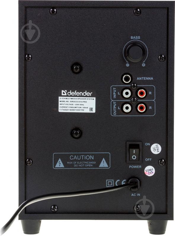 Акустическая система Defender Sirocco S10 PRO 2.1 black - фото 6