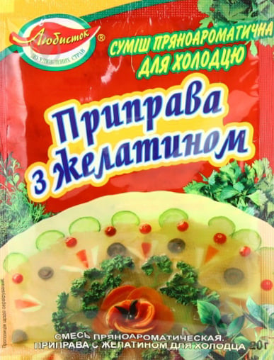 Суміш пряноароматична з желатином для холодцю 20 г Любисток (4820076011191) - фото 2