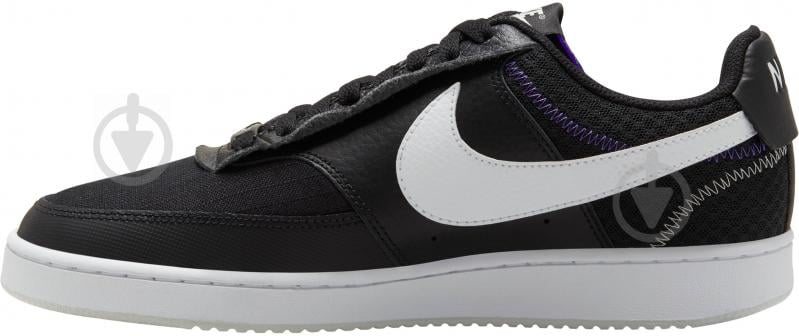 Кросівки чоловічі демісезонні Nike Court Vision Low Premium CD5464-001 р.42,5 чорні - фото 2