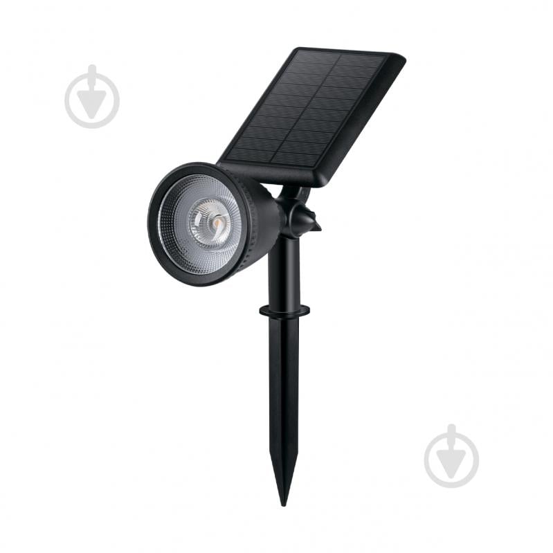 Світильник на сонячній батареї Eurolamp 2 Вт IP54 чорний LED-2W/6500K(S4) - фото 2